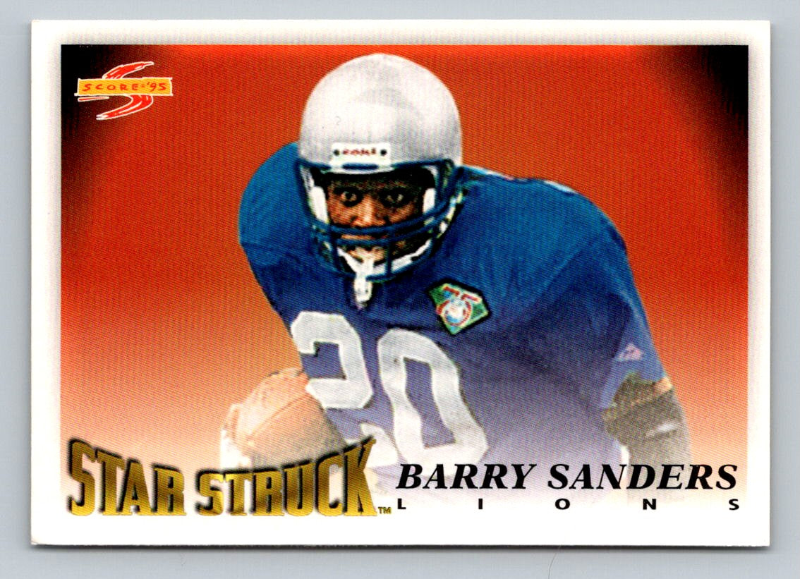 Barry Sanders 1995 Score Card # 208