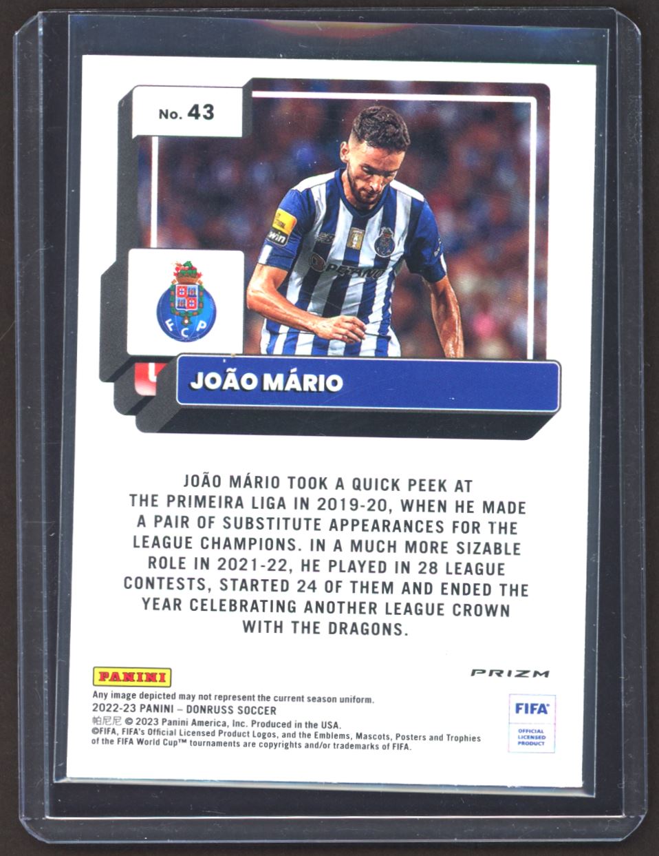 Joao Mario Silver Prizm 2022 Donruss Optic Rookie Card # 43