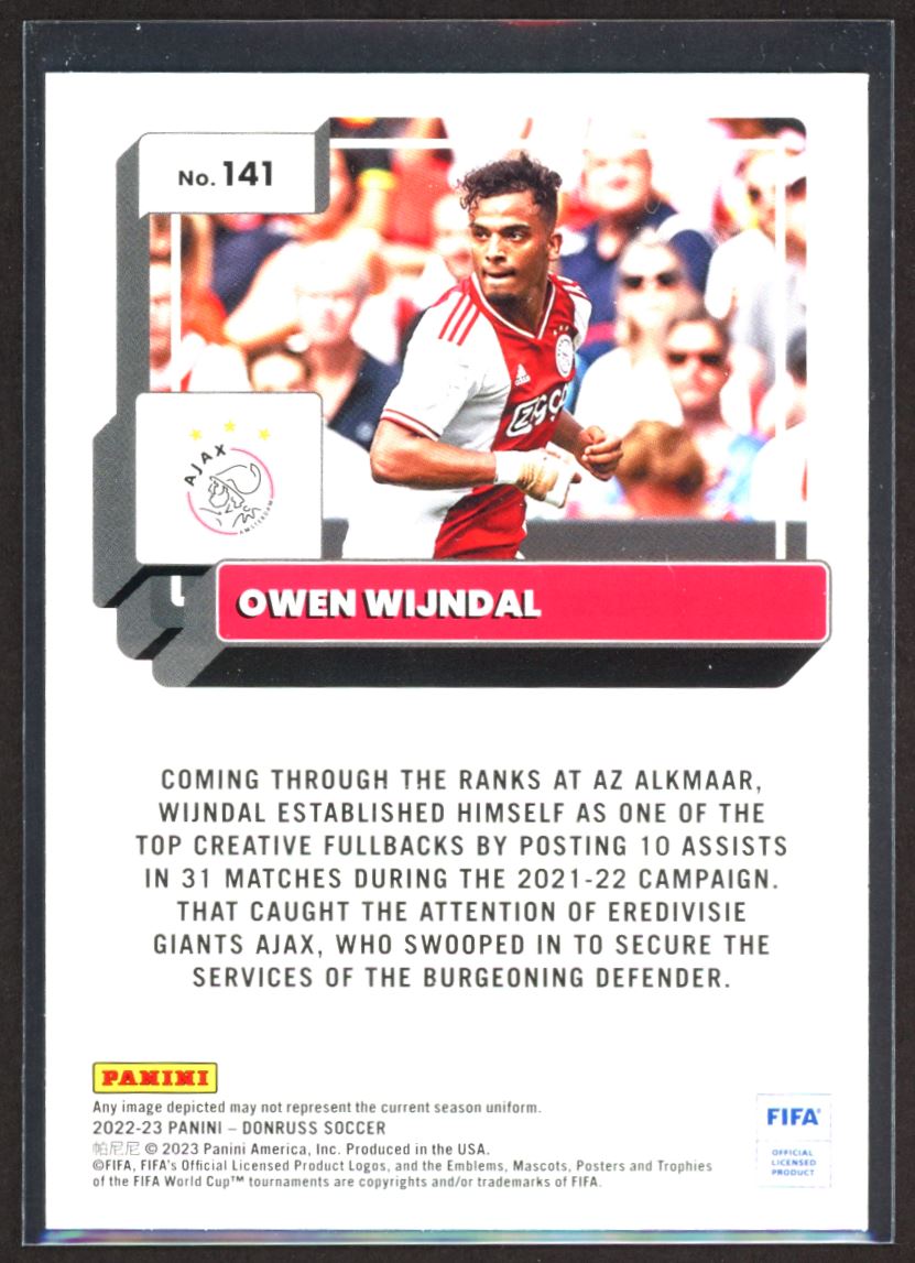 Owen Wijndal Green Foil 2022 Donruss Card # 141