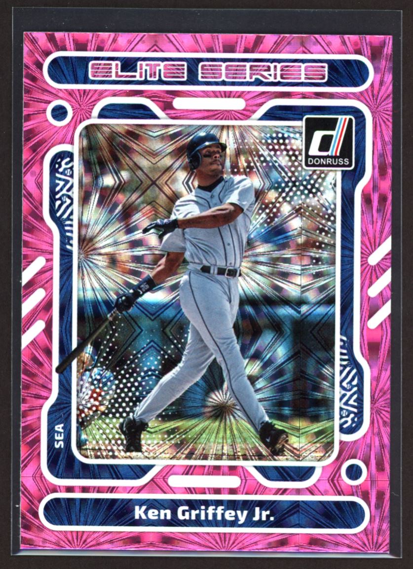 Ken Griffey Jr. Elite Series Pink Fireworks 2023 Donruss Elite Series Pink Fireworks Card # E3