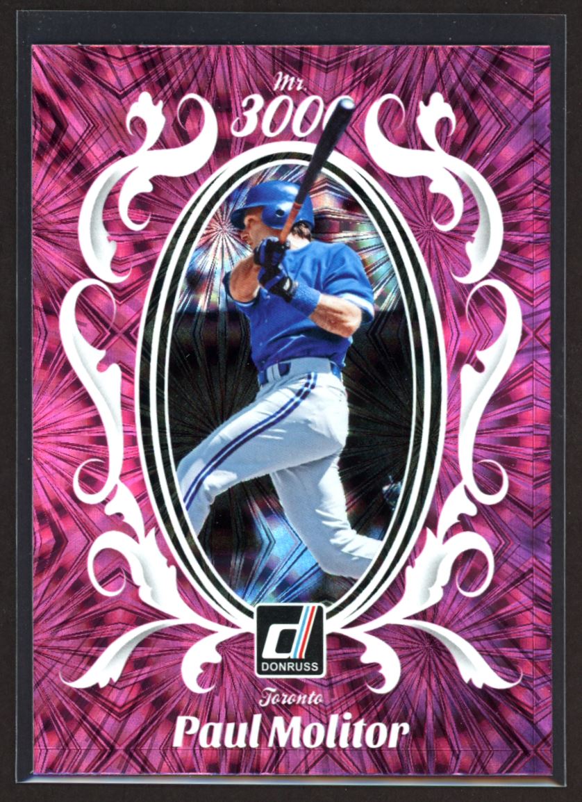 Paul Molitor 2023 Donruss Mr 3000 Pink Fireworks Card # M3K-9