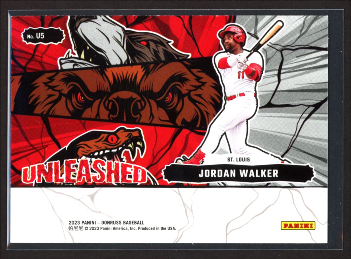 Jordan Walker 2023 Donruss Unleased Pink Fireworks Card # U5