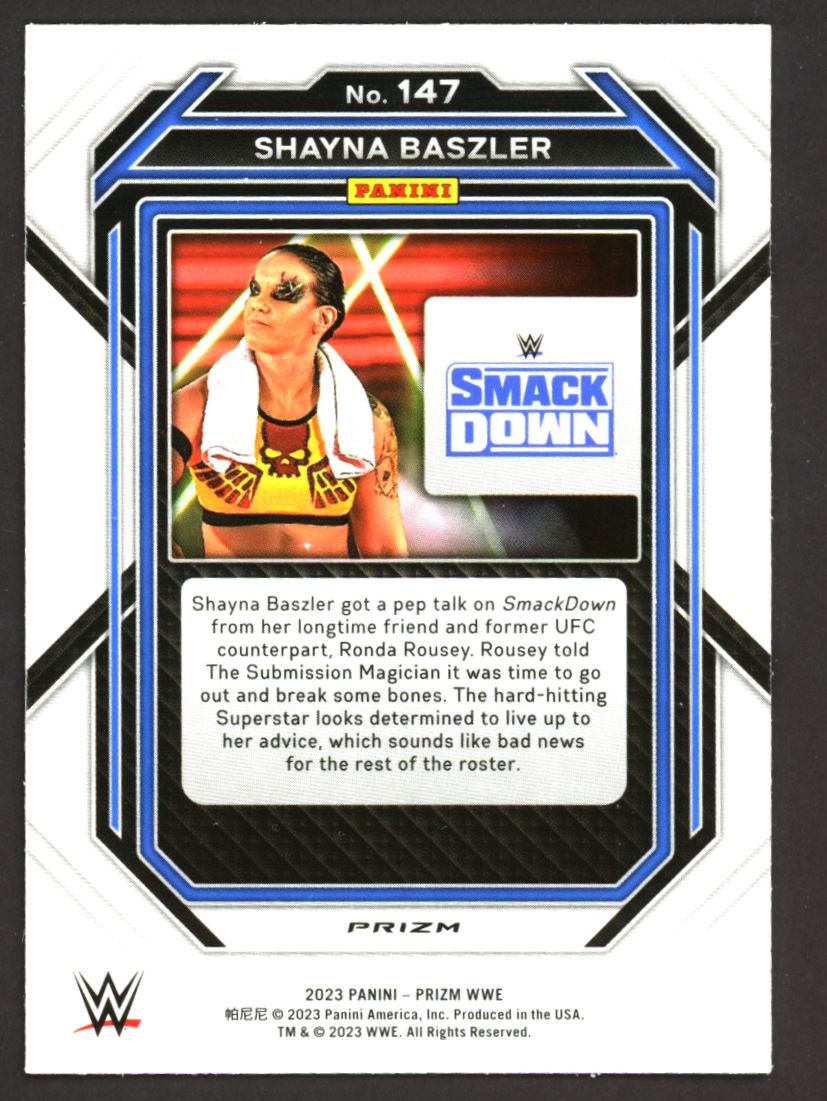 Shayna Baszler Green Prizm 2023 Panini Prizm WWE Card # 147