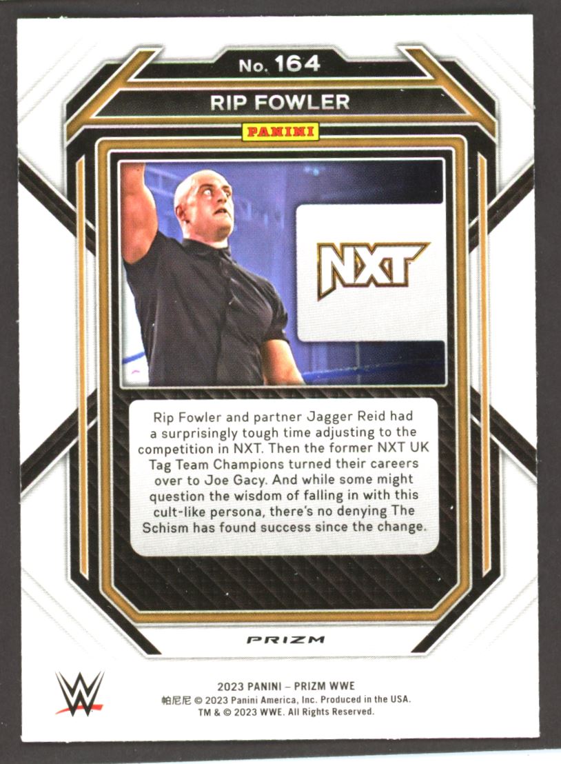 Rip Fowler Green Prizm 2023 Panini Prizm WWE Card # 164