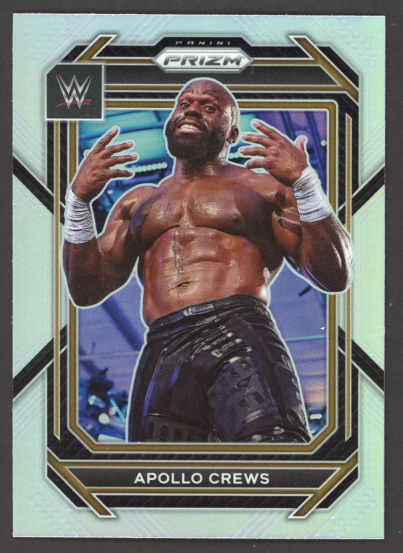 Apollo Crews Silver Prizm 2023 Panini Prizm WWE Card # 179