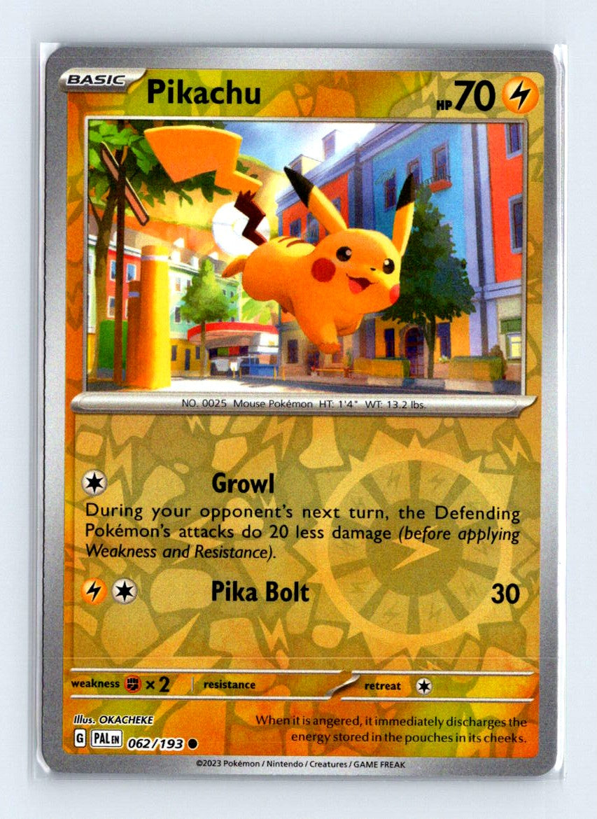 Pikachu Reverse Holo 2023 Scarlet & Violet Series - Trick or Trade 2023 Card # 62