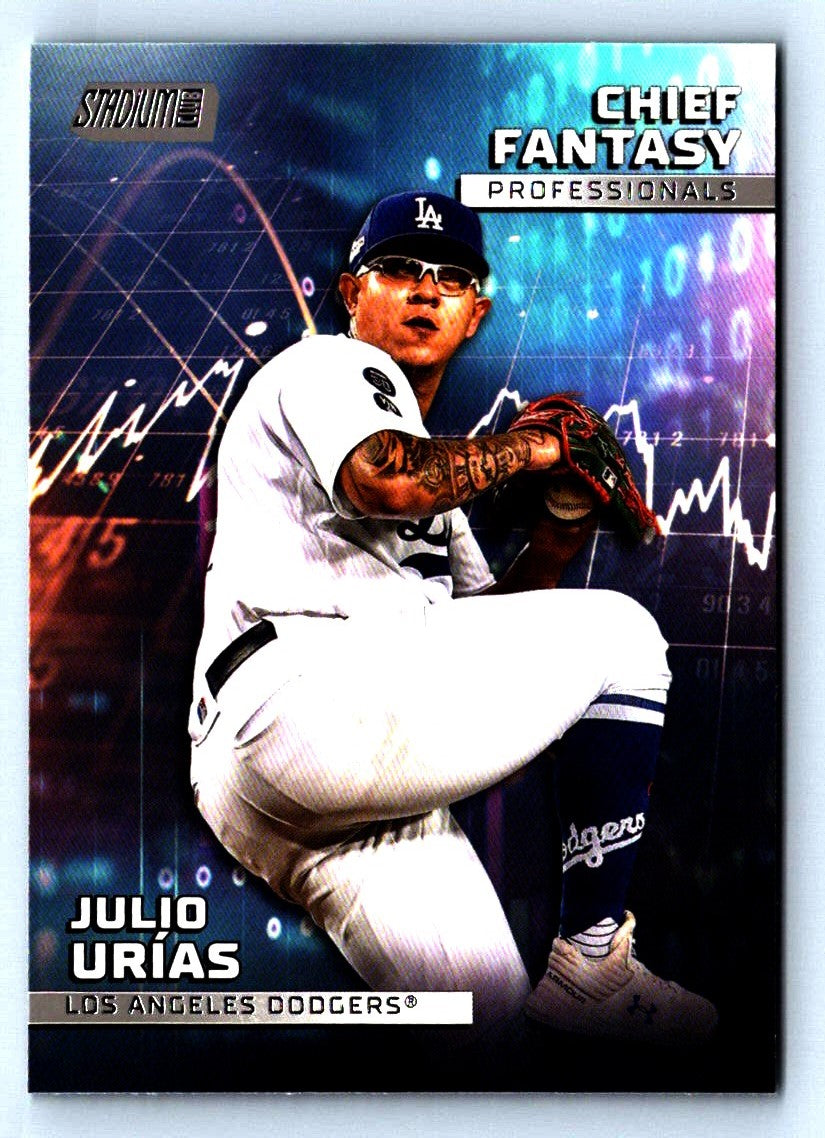 Julio Urias 2023 Stadium Club Chief Fantasy Professionals Card # CFPRO-18