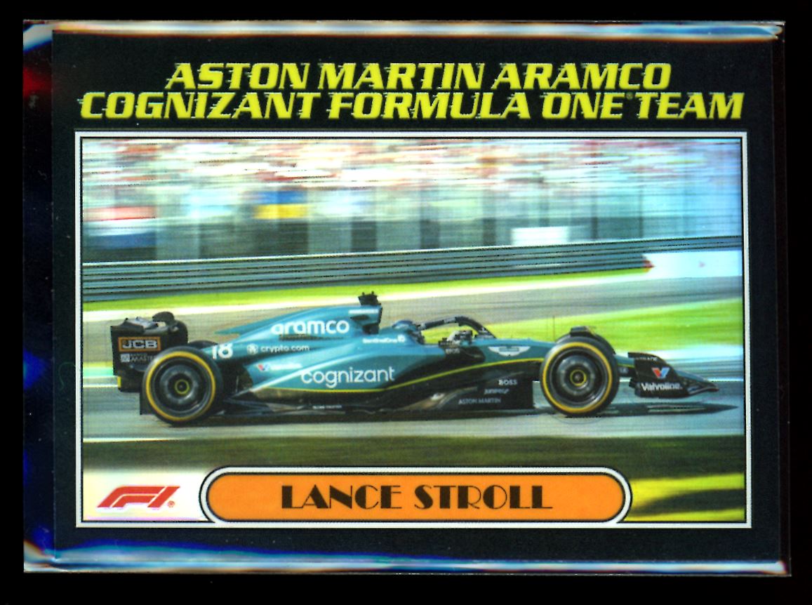 Lance Stroll (b) Autos of 1977 2023 Topps Chrome F1 Card # AU77-LS