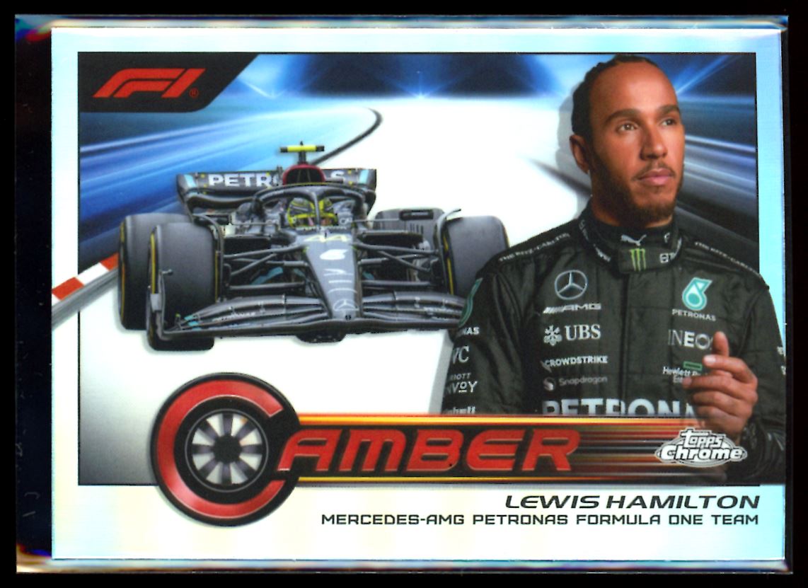 Lewis Hamilton Camber 2023 Topps Chrome F1 Card # CAM-LHI