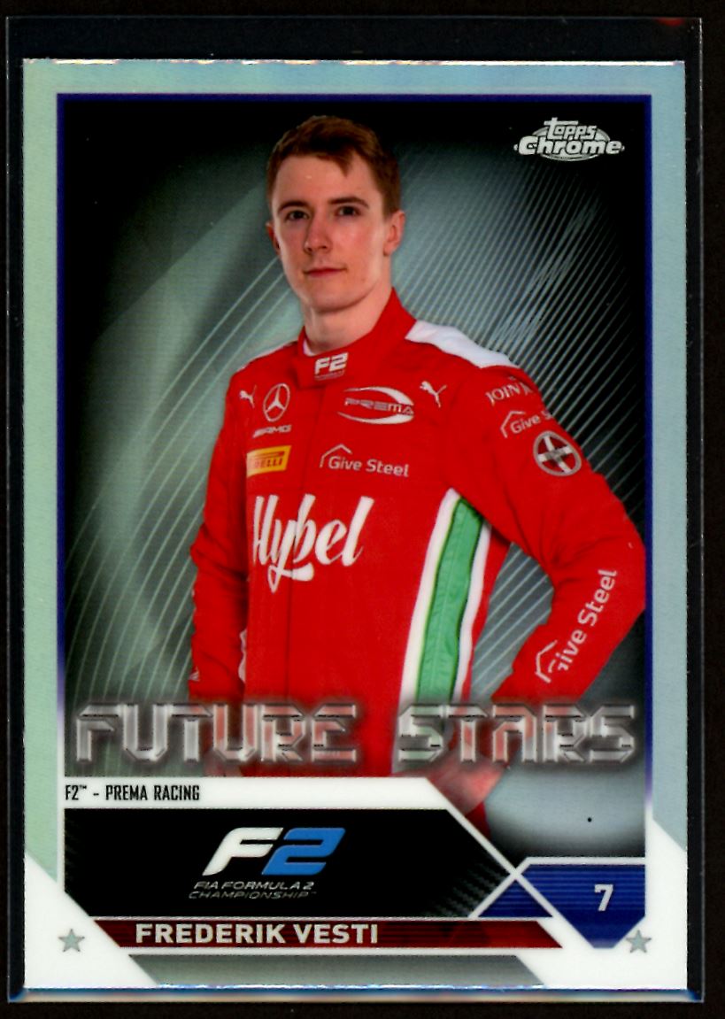 Frederik Vesti Refractor 2023 Topps Chrome F1 Card # 70