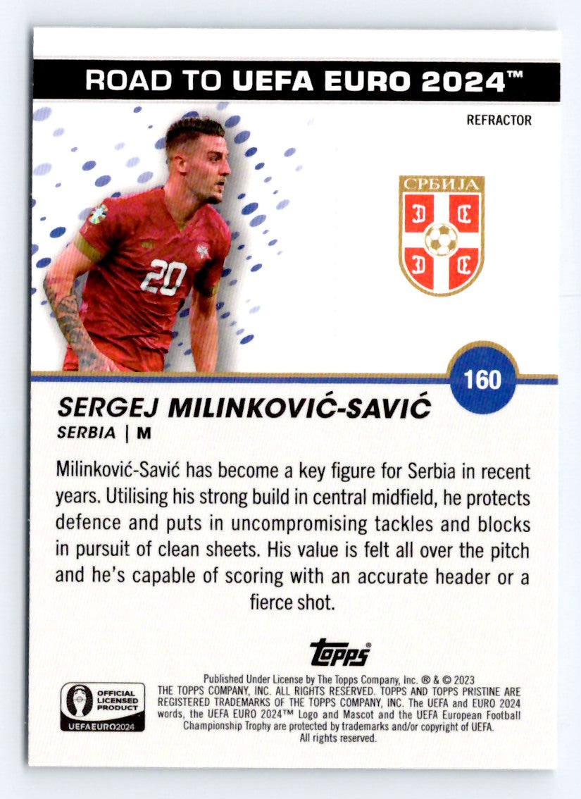 Sebastian Driussi Refractor 2023 Topps Pristine Road To UEFA Euro 2024 Card # 160
