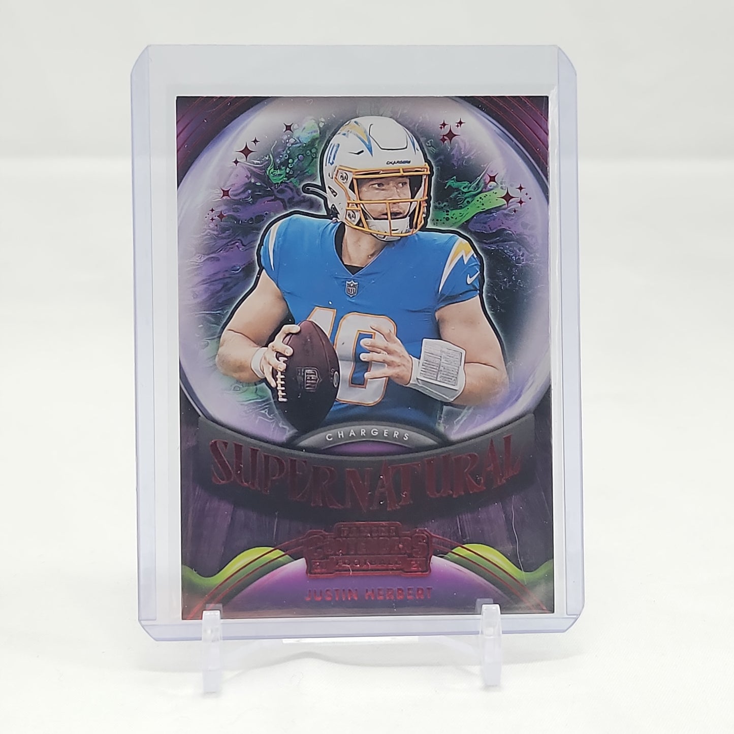 Justin Herbert - Supernatural 2021 Panini Contenders Insert SN-JHE