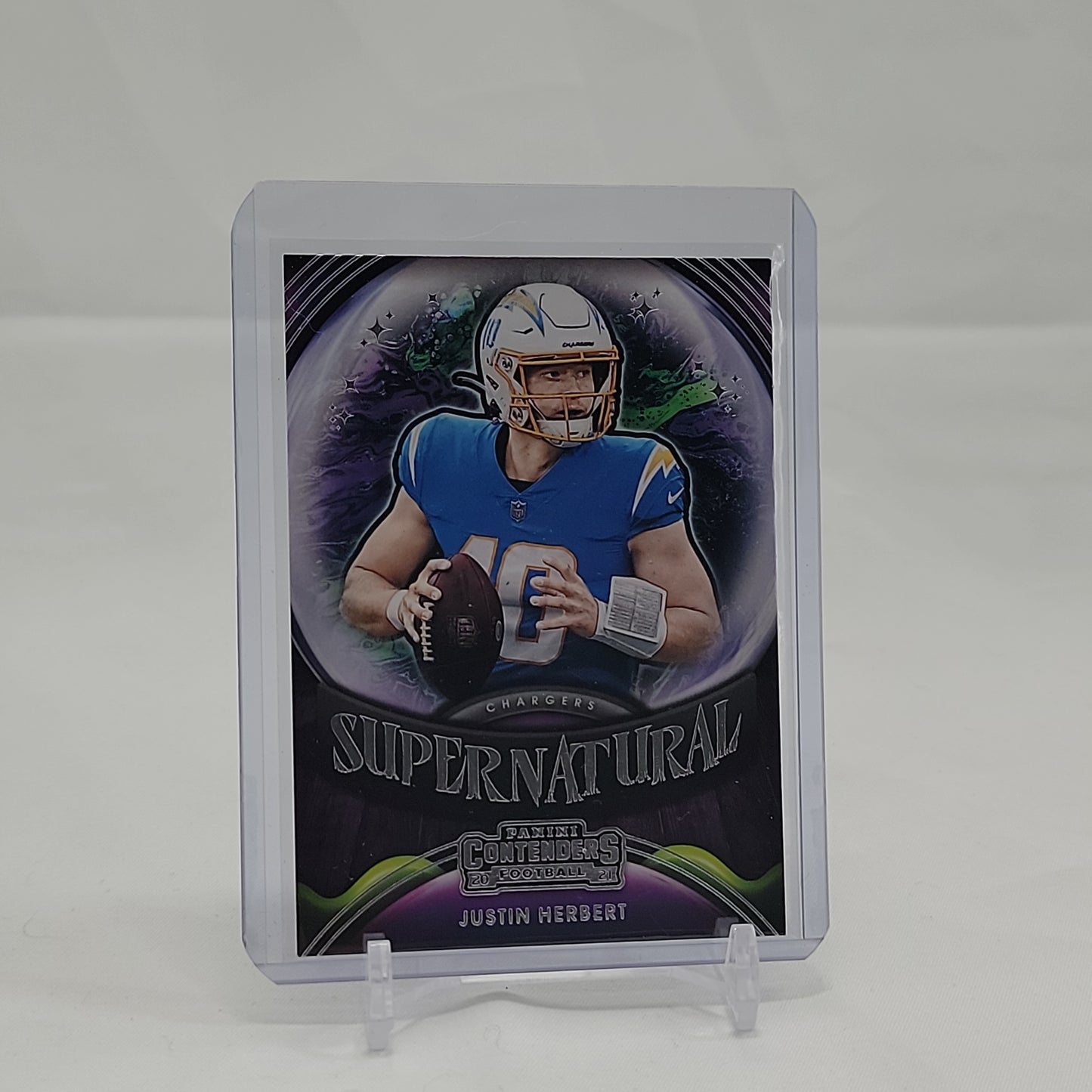 Justin Herbert - Supernatural 2021 Panini Contenders Insert SN-JHE
