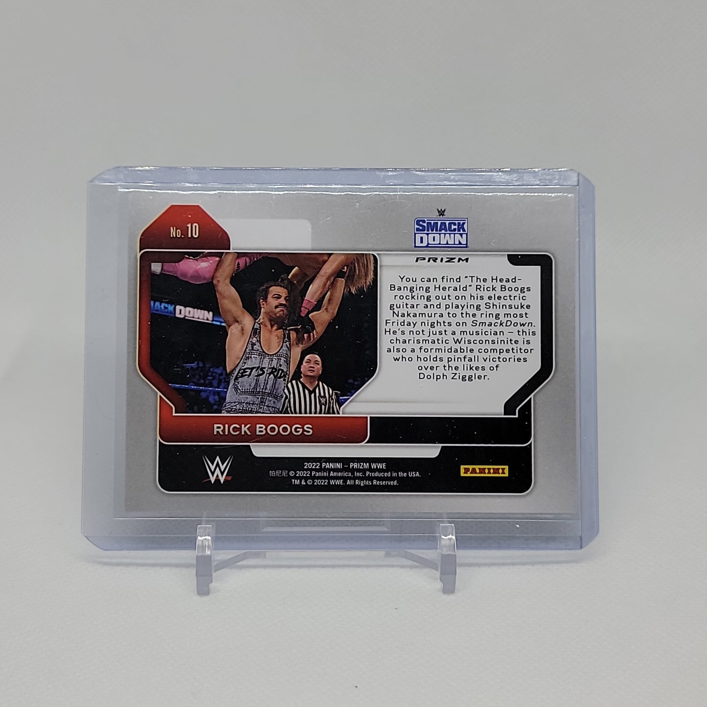 Rick Boogs PRIZM 2022 Prizm WWE Card No. 10