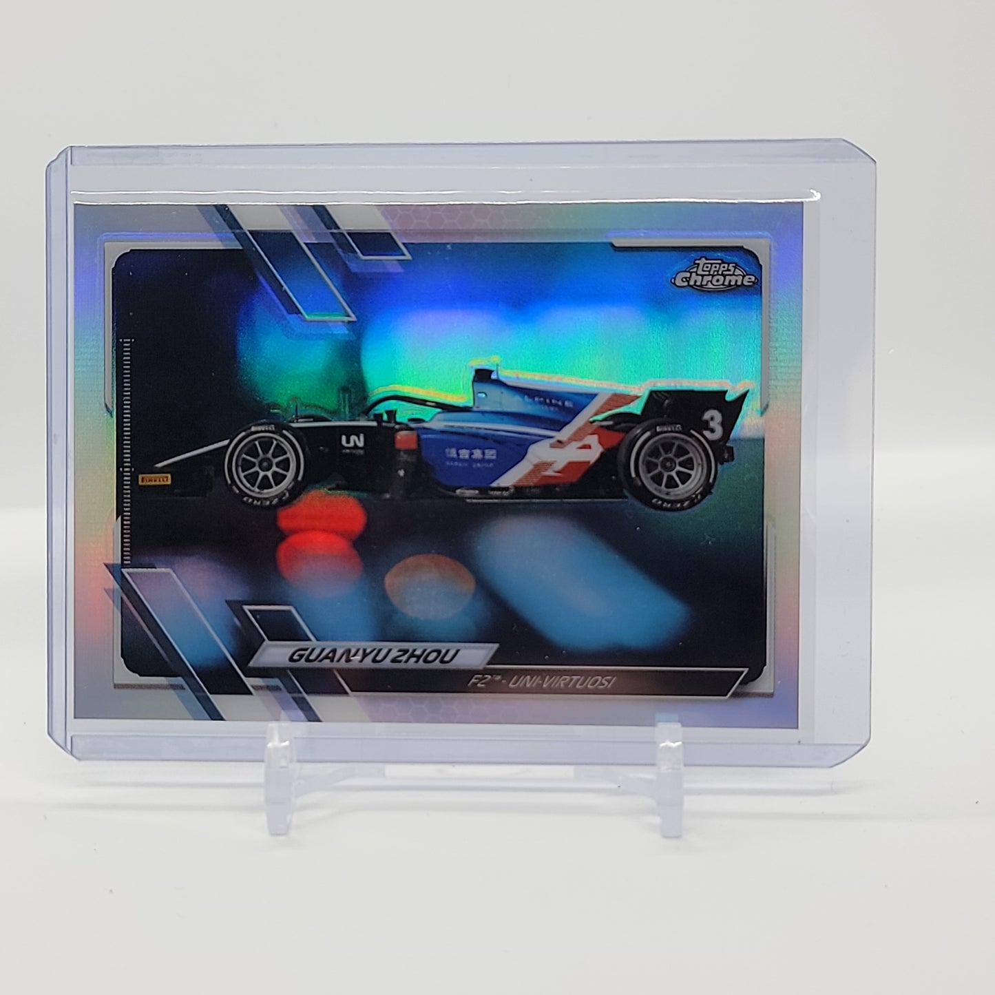 Guanyu Zhou Refractor 2021 Topps Chrome Formula 1 Card #118