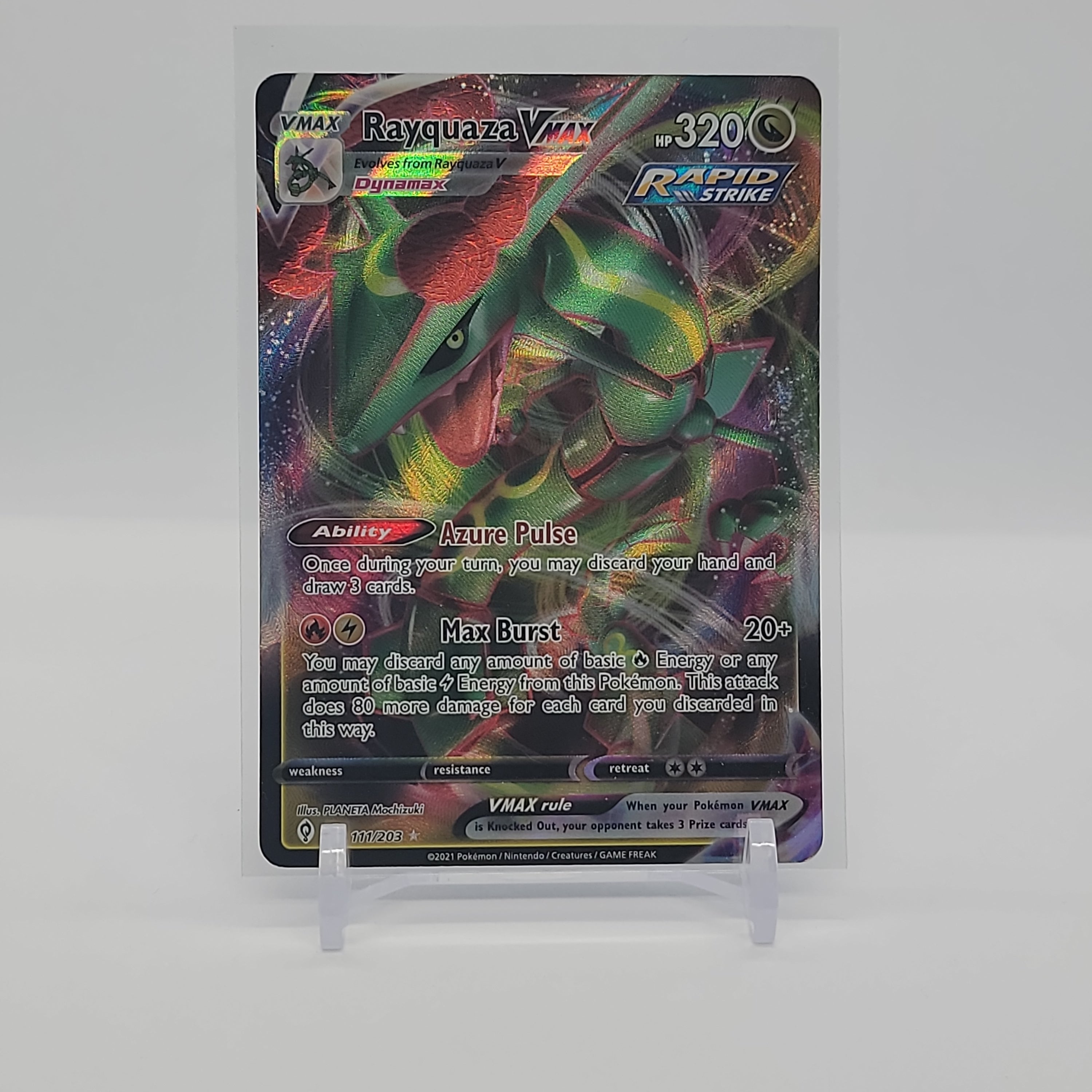 pokemon card rayquaza vmax rapid strike - Crown Zenith #101 Price & Value type Pokemon Rayquaza VMAX - Evolving Skies
