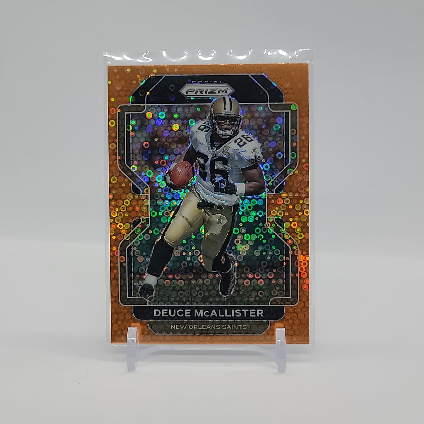 Deuce McAllister Orange Disco Prizm 2021 Card No. 307