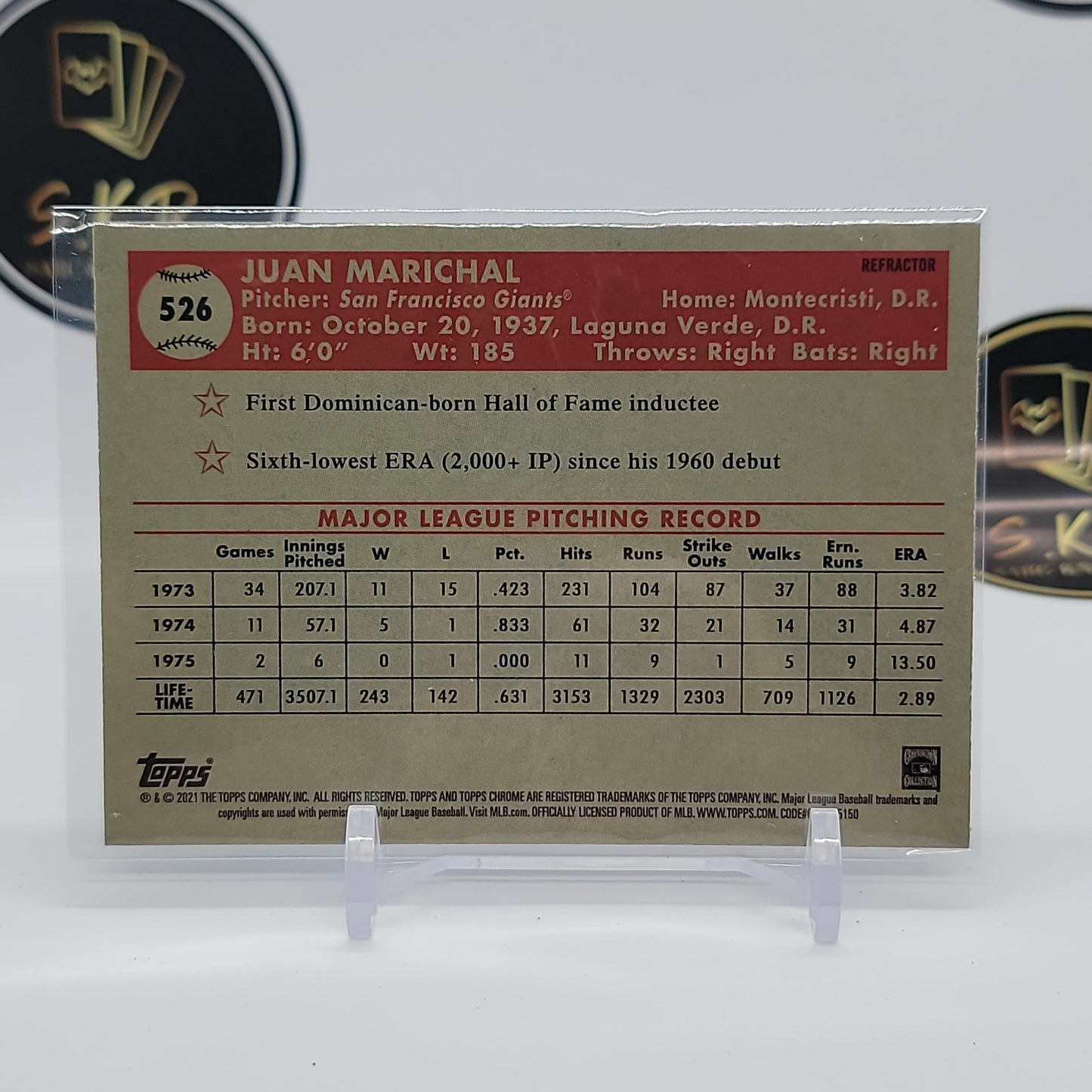 Juan Marichal Silver Refractor #526