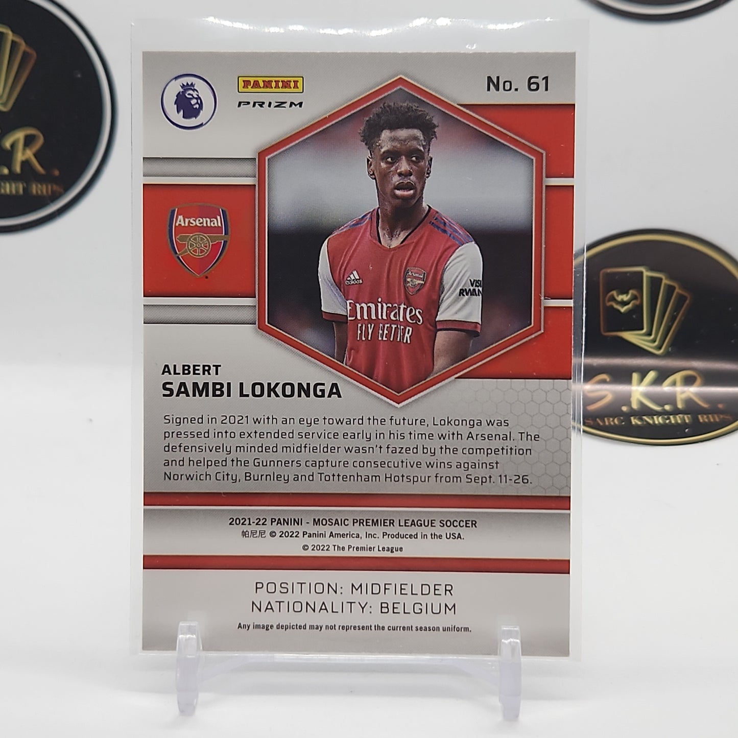 Albert Sambi Lokonga RC Mosaic SILVER Prizm #61