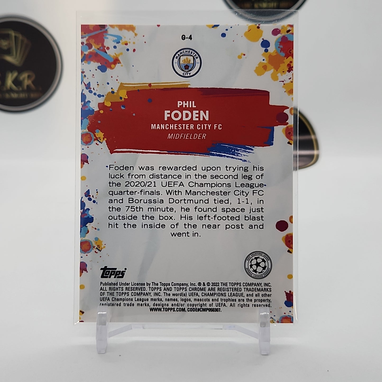 Phil Foden Golazo Chrome Insert Card #G-4