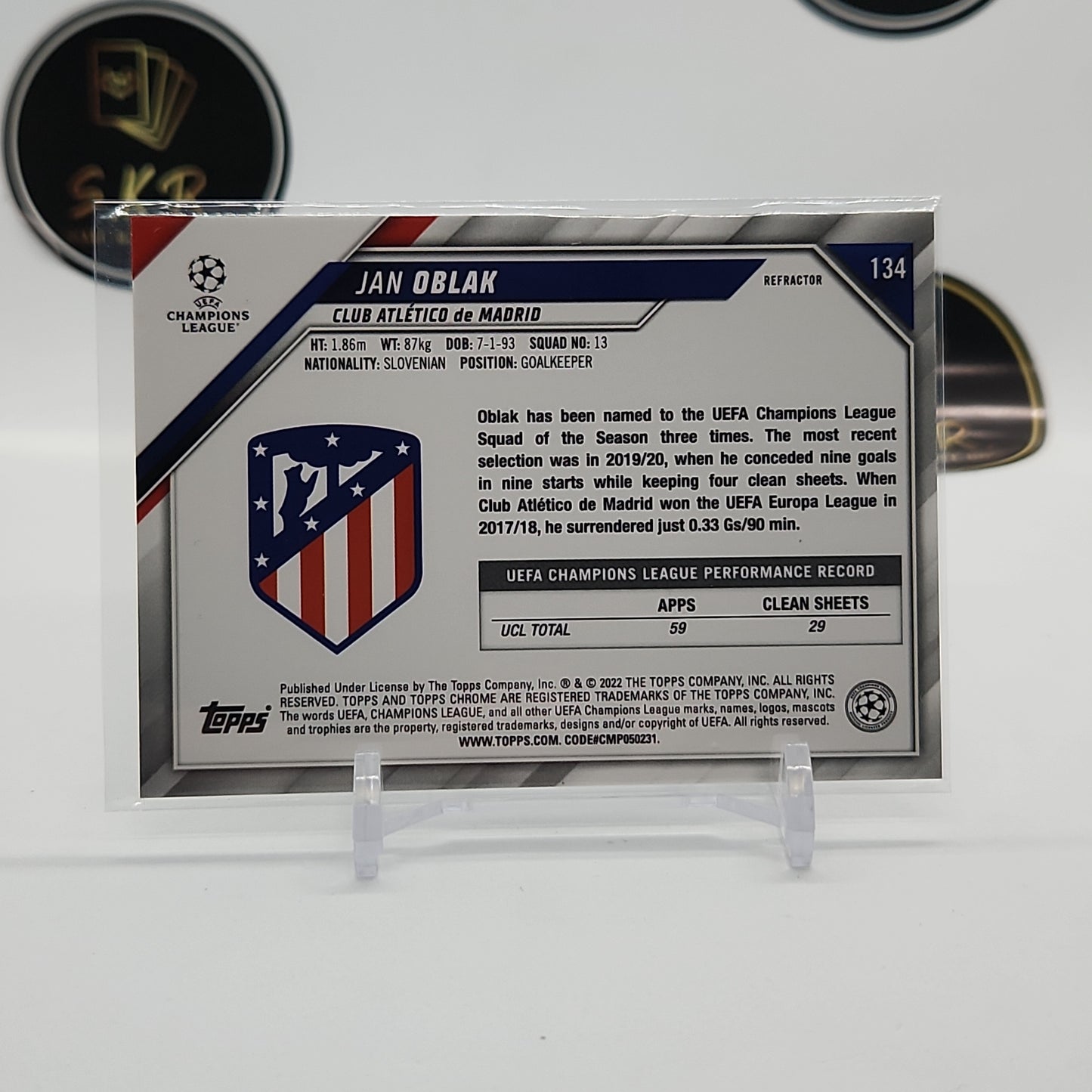 Jan Oblak Silver Refractor #67