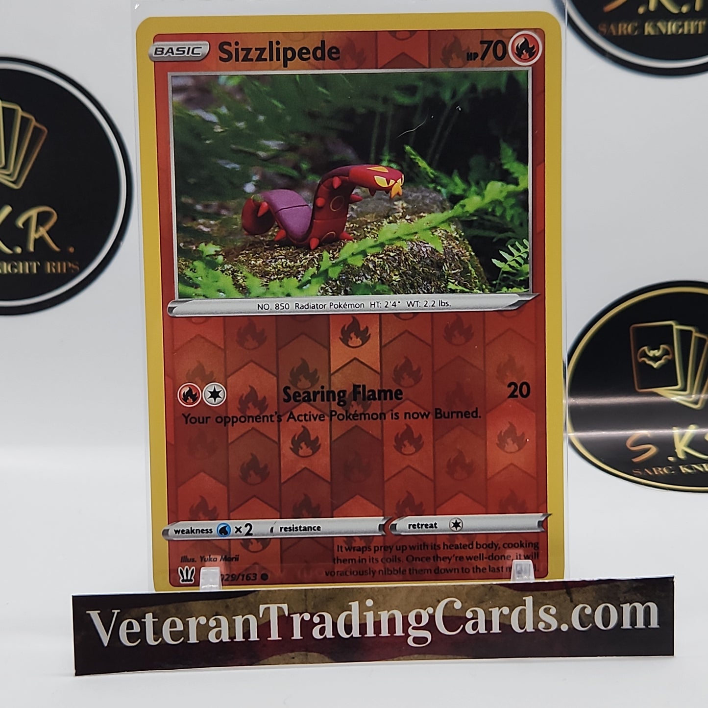 Sizzlipede Reverse Holo 029/163