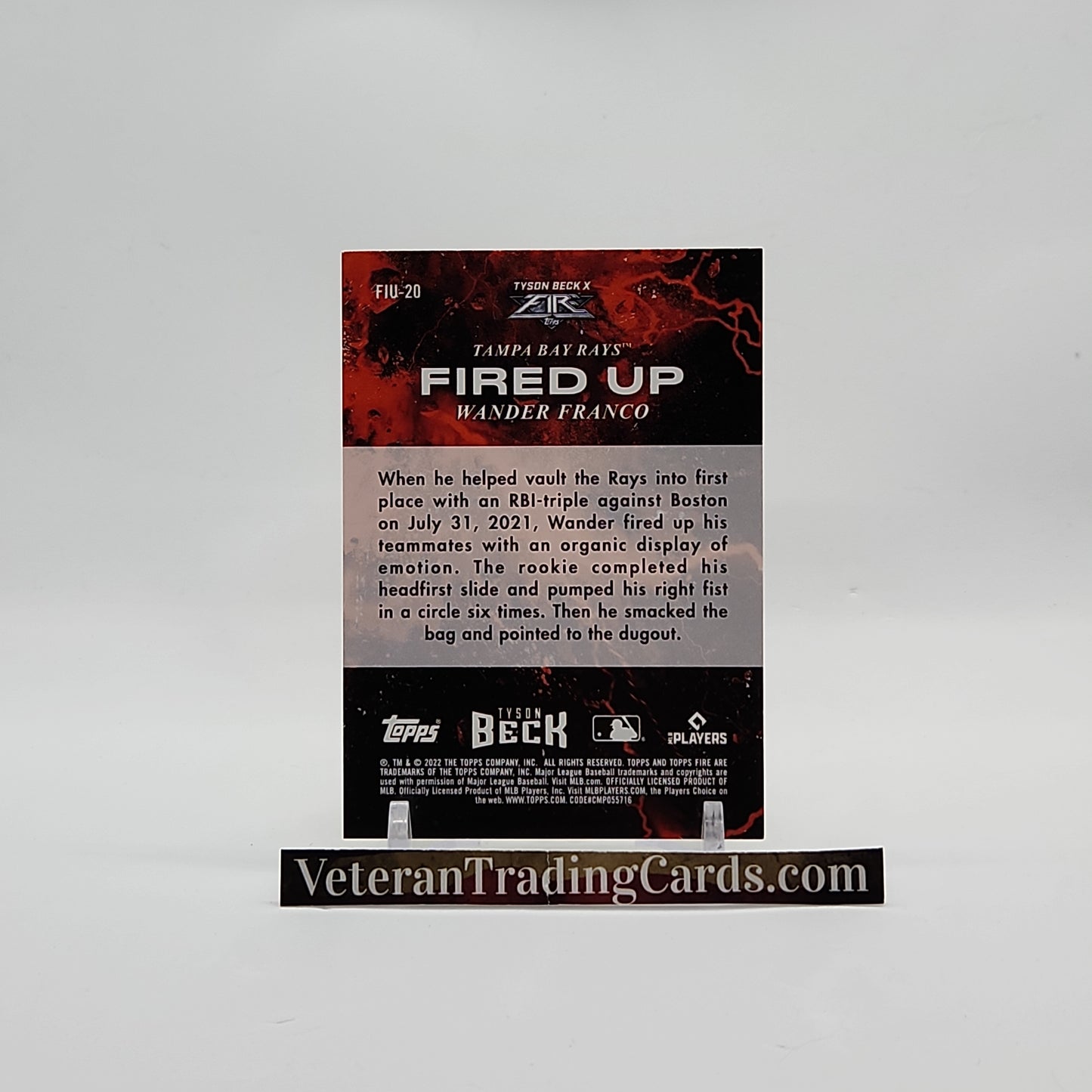 Wander Franco RC Gold Minted Fired Up #FIU-20