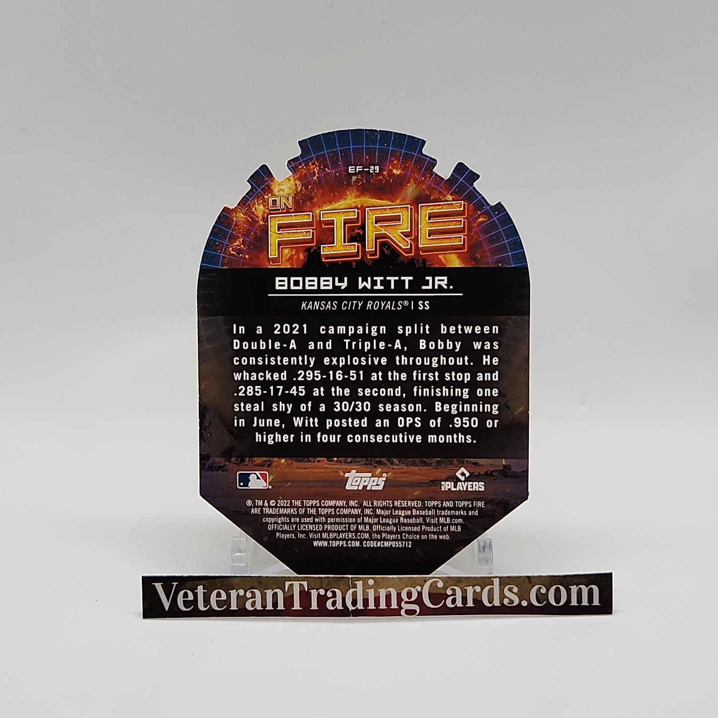 Bobby Witt Jr. RC Gold Minted On Fire #EF-20