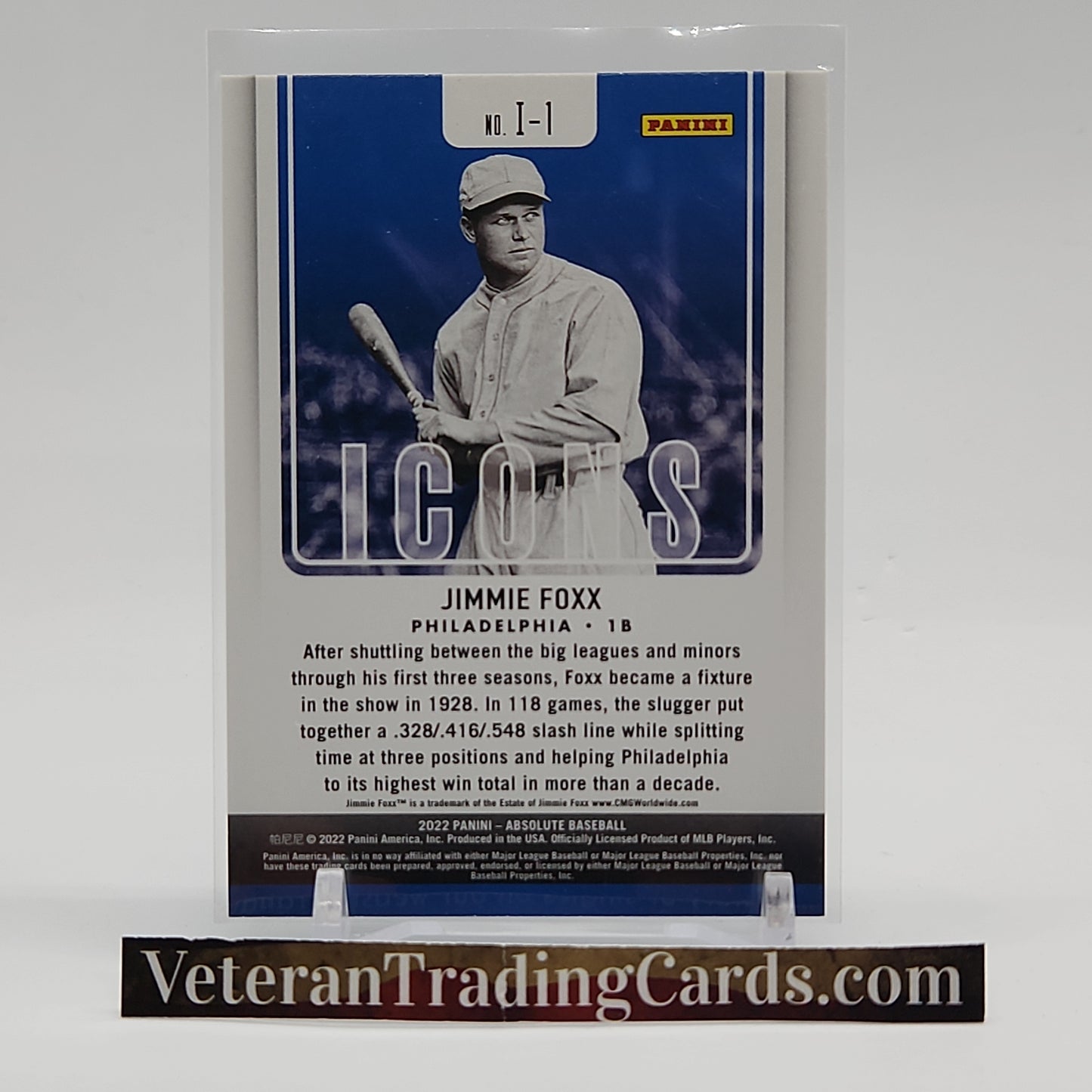 Jimmie Foxx Lava Holo Card #I-1