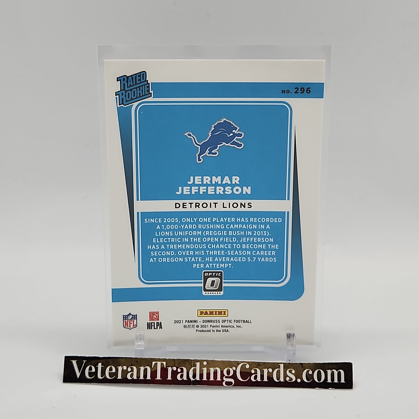 Jermar Jefferson Rated Rookie Optic Card #296