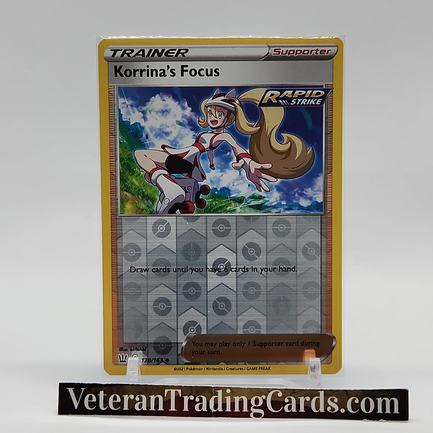 Korrina's Focus Rapid Strike Reverse Holo 128/163