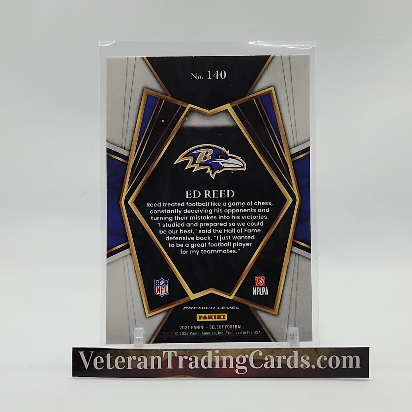 Ed Reed Premier Level Card #140