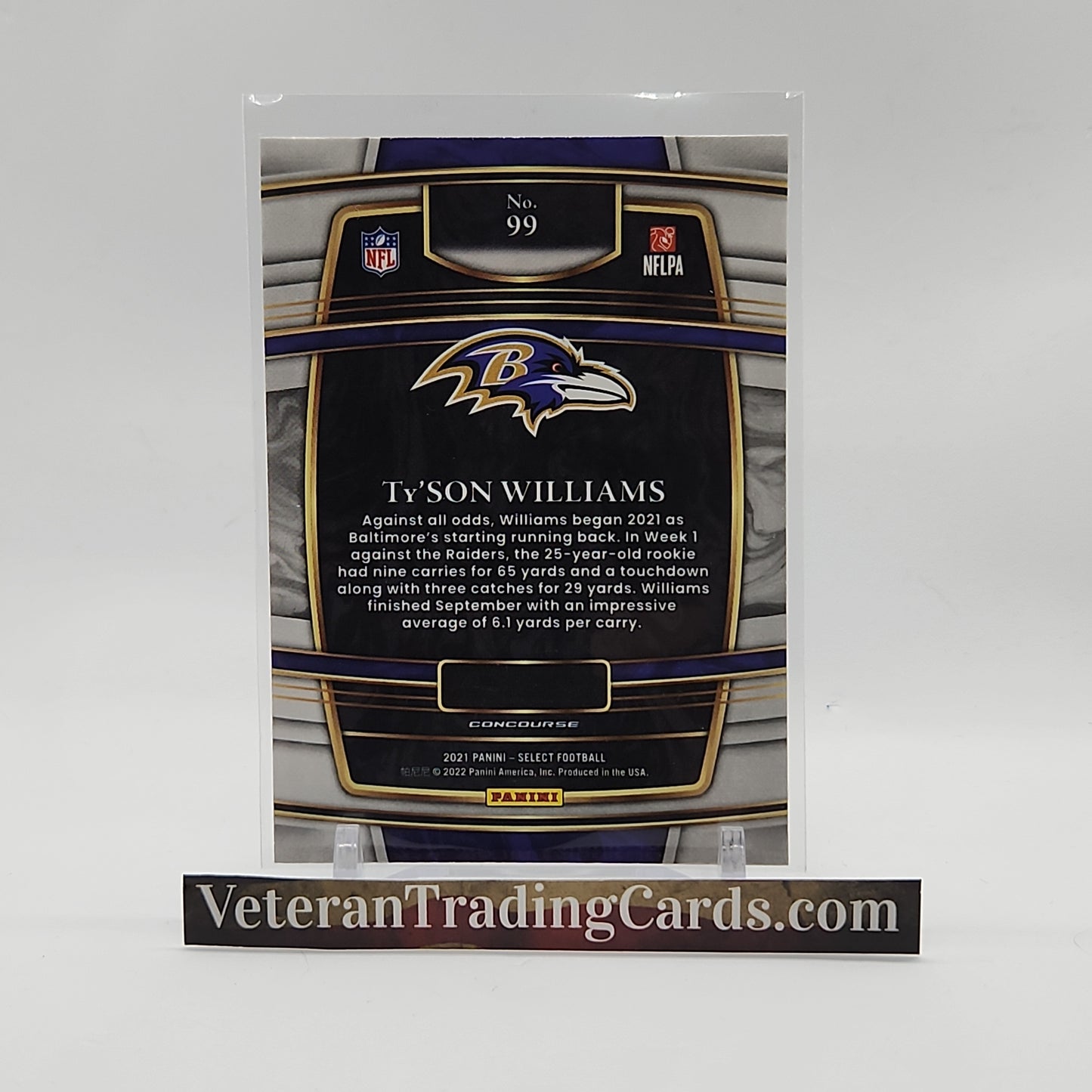 Ty'son Williams RC Concourse Level Card #140