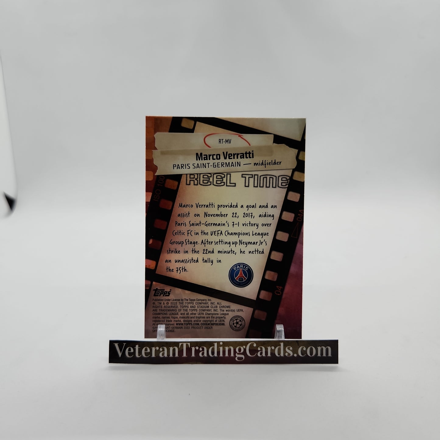 Marco Verratti Reel TIme Card# RT-MV