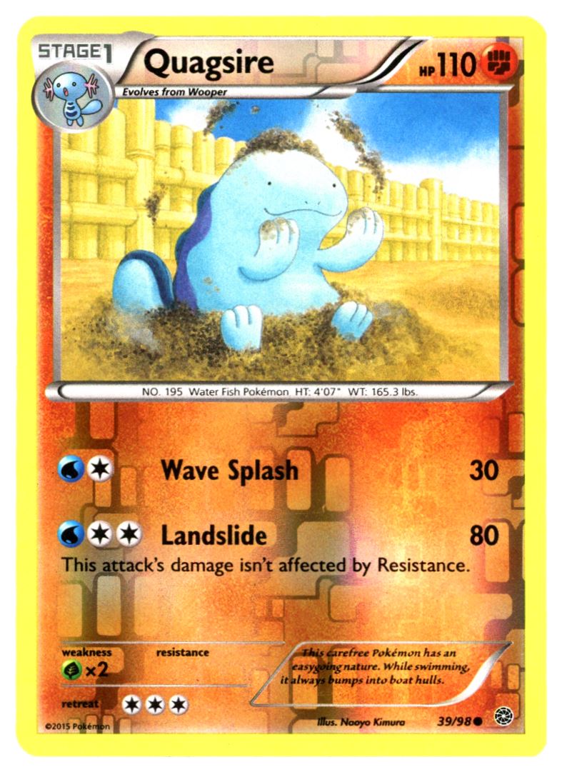 Quagsire 2015 XY - Ancient Origins Card # 39