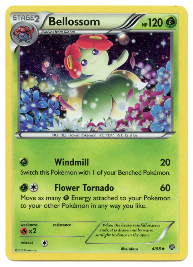 Bellossom 2015 XY - Ancient Origins Card # 4