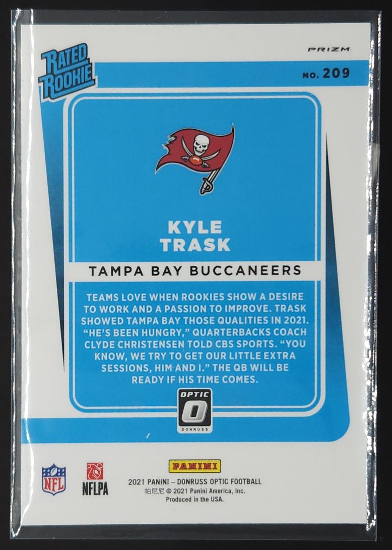 Kyle Trask Bronze Prizm 2021 Donruss Optic Rookie Card # 209