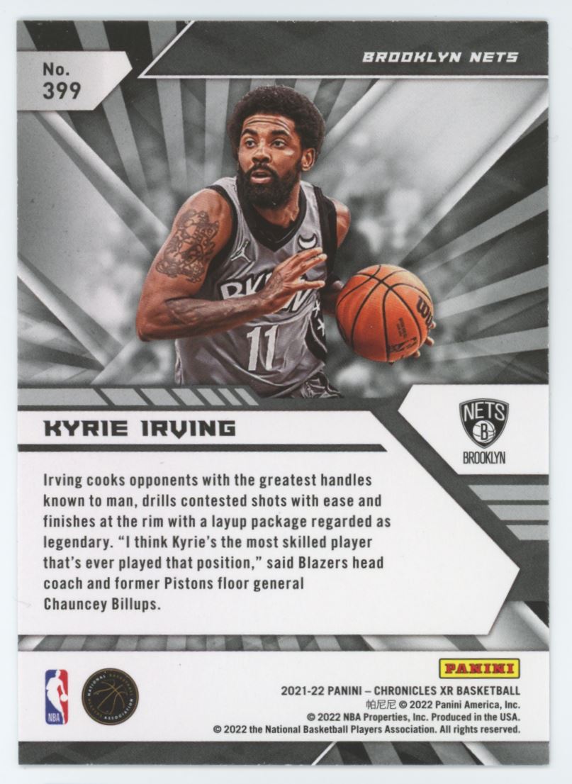 Kyrie Irving XR 2021 Panini Chronicles Card # 399