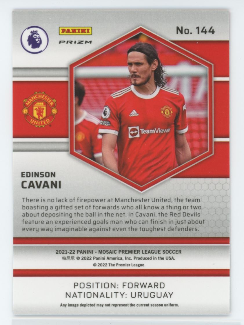 Edinson Cavani Red Prizm Card# 144