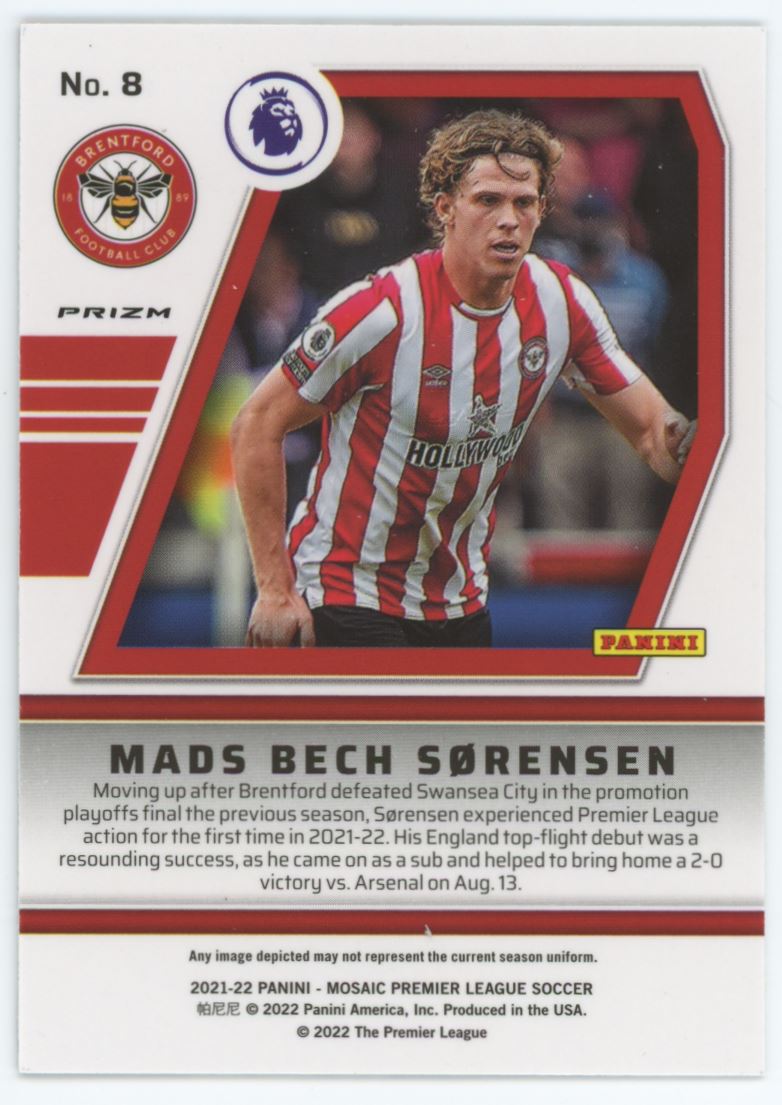 Mads Bech Sorensen Will to Win Silver Prizm Card# 8