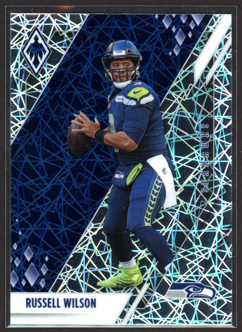 Russell Wilson Lazer 2021 Panini Phoenix Card # 87