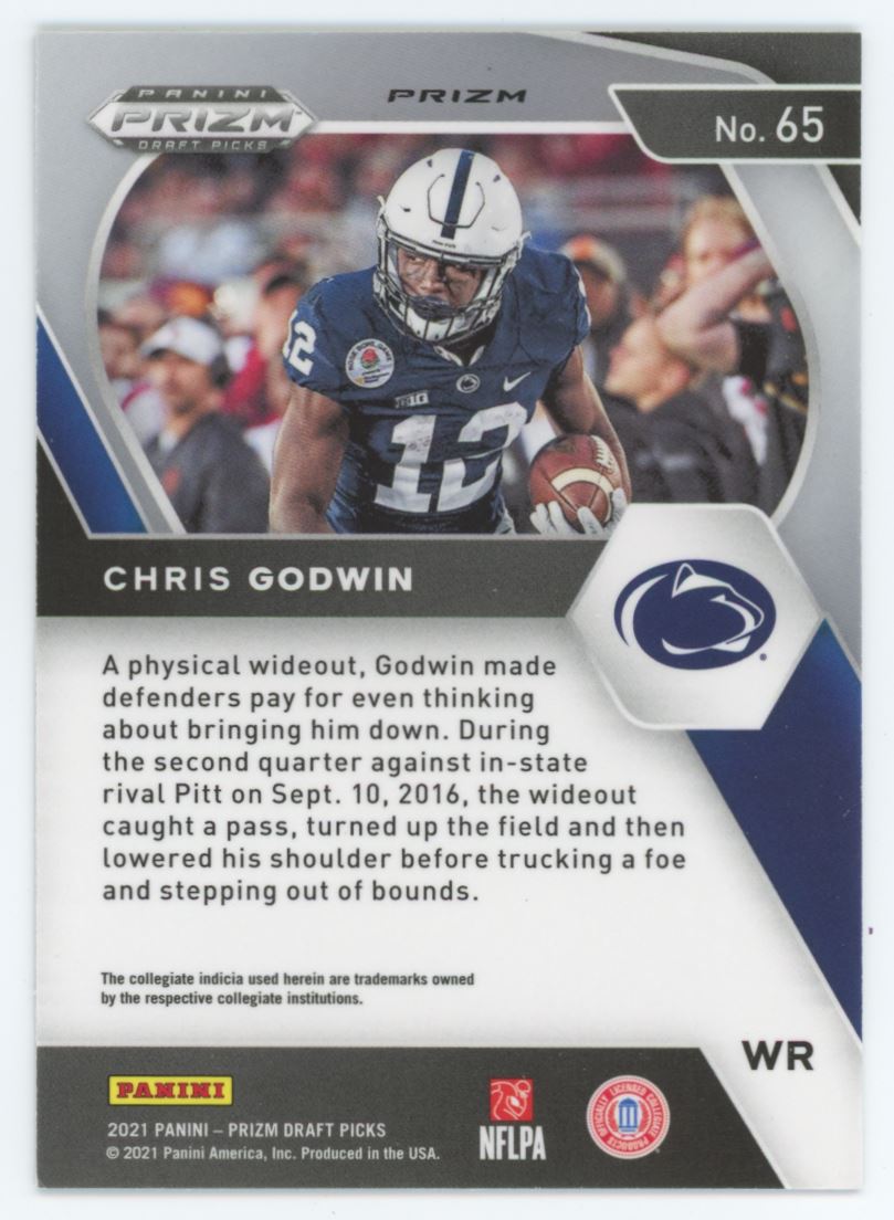Chris Godwin Prizms Green 2021 Panini Prizm Draft Picks Collegiate Card # 65