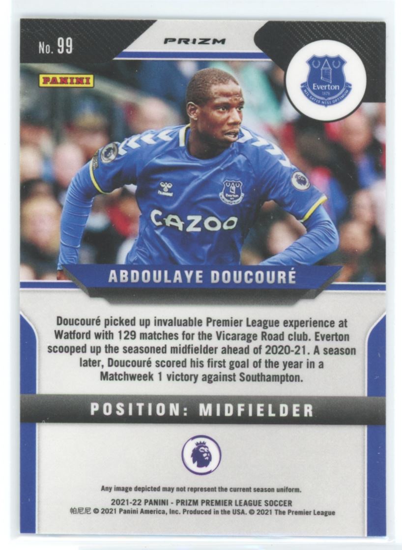 Adoulaye Doucore Silver Prizm 2021 Panini Prizm Premier Leauge Card # 99
