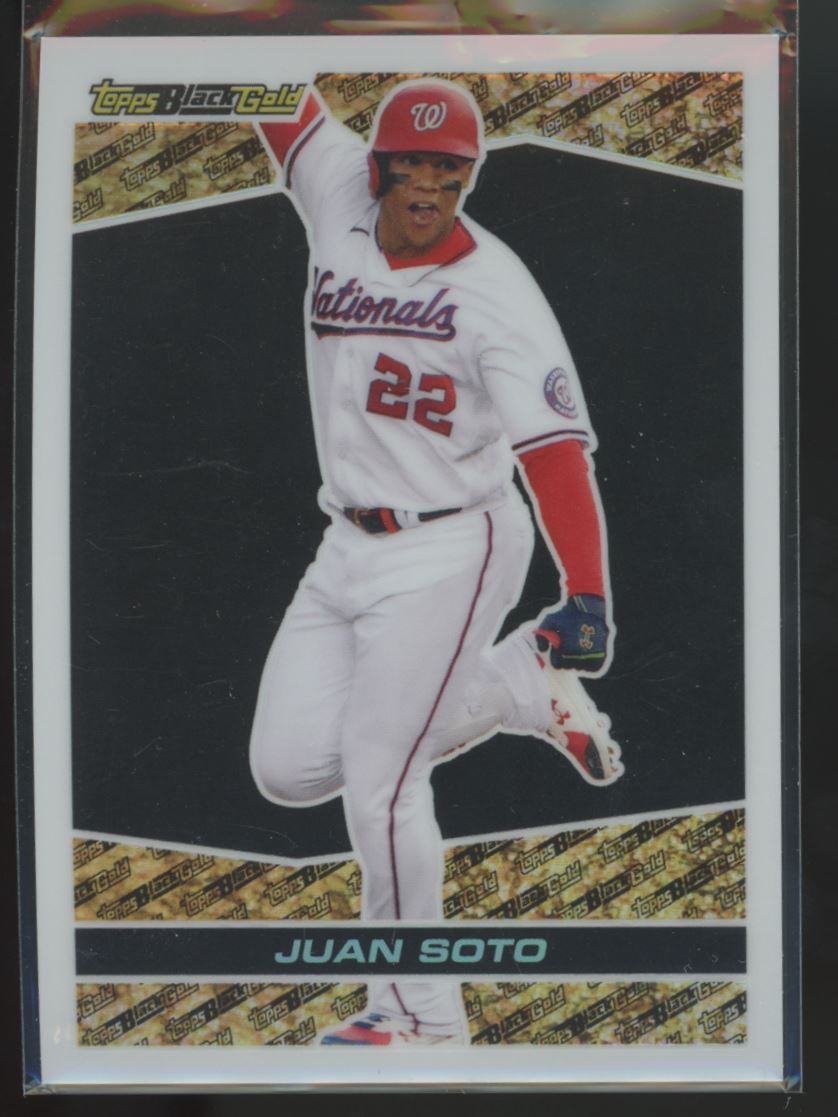 Juan Soto 2021 Topps Chrome Update Black Gold Card # BGC-2