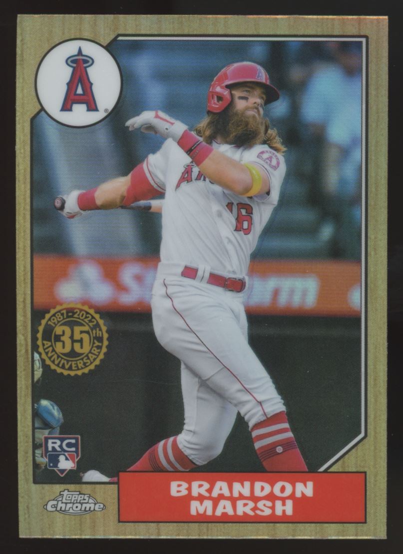 Brandon Marsh 2021 Topps Chrome Rookie Card # 87BC-18