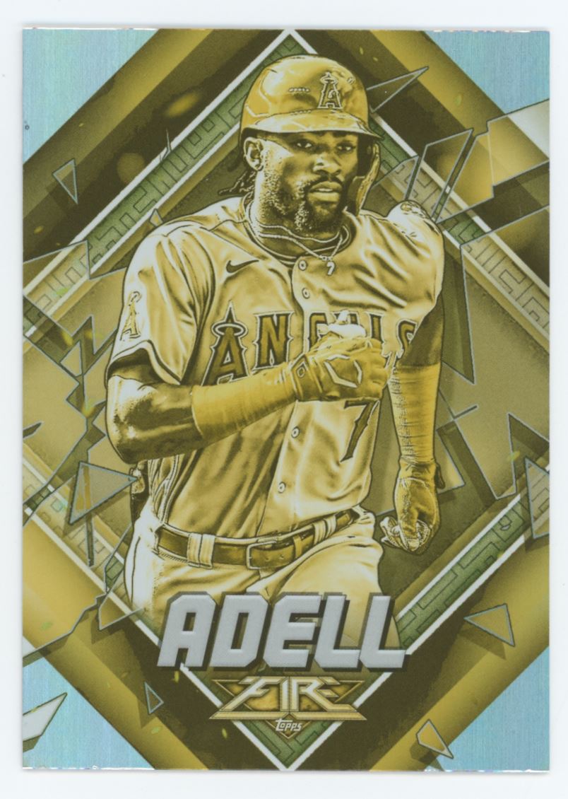 Jo Adell Gold Minted 2021 Topps Fire Card # 53