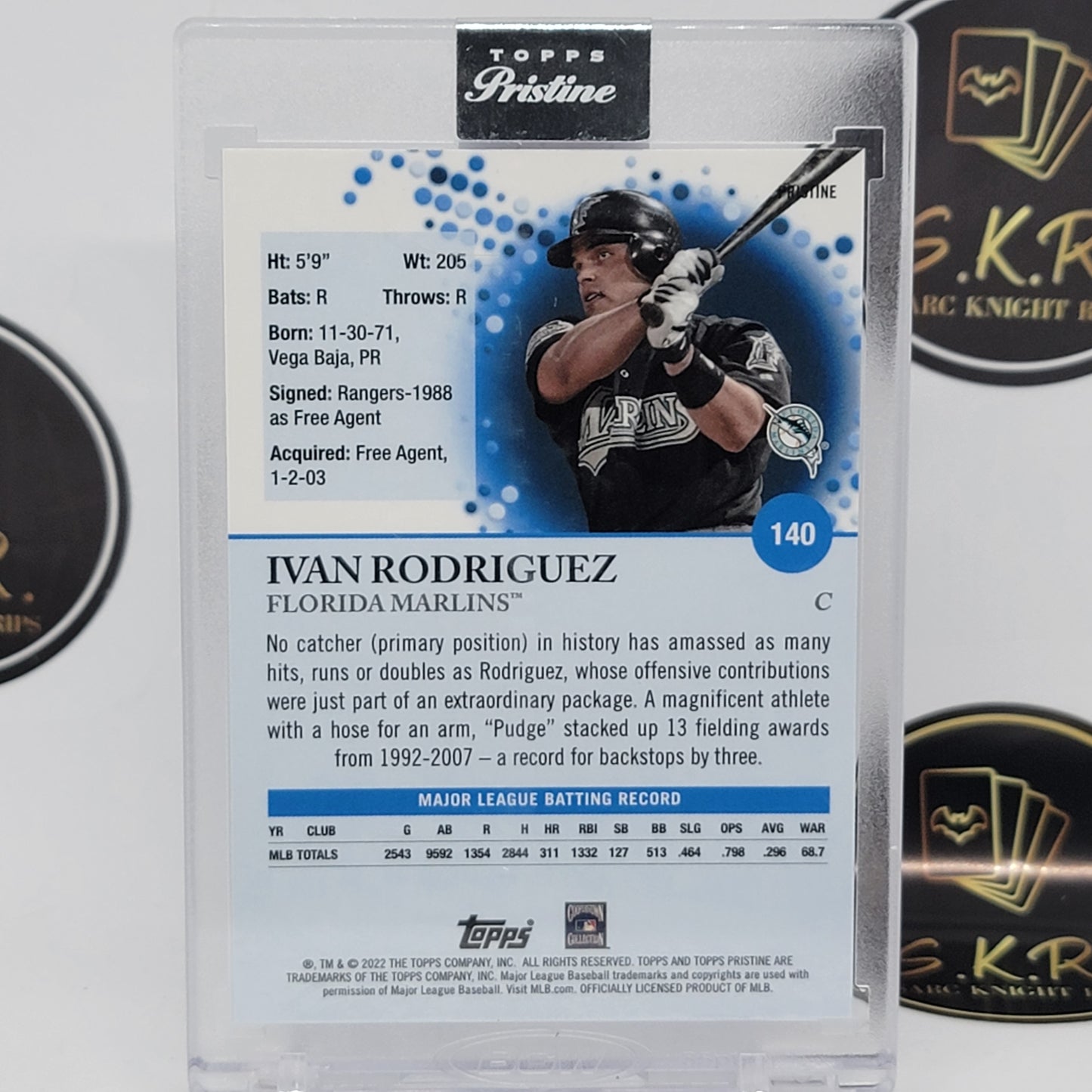 Ivan Rodriguez Encased Pristine Refractor #140