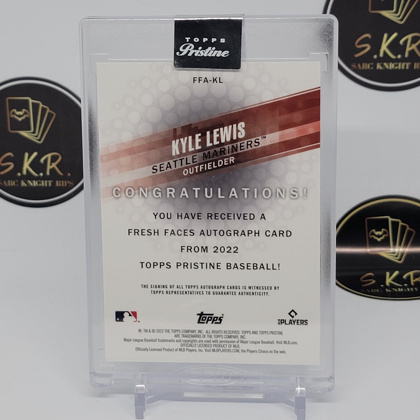Kyle Lewis Encased Fresh Faces Autograph #FFA-KL