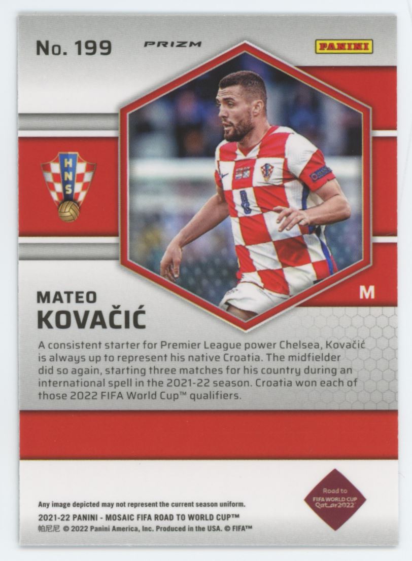 Mateo Kovacic Red Prizm Card# 3