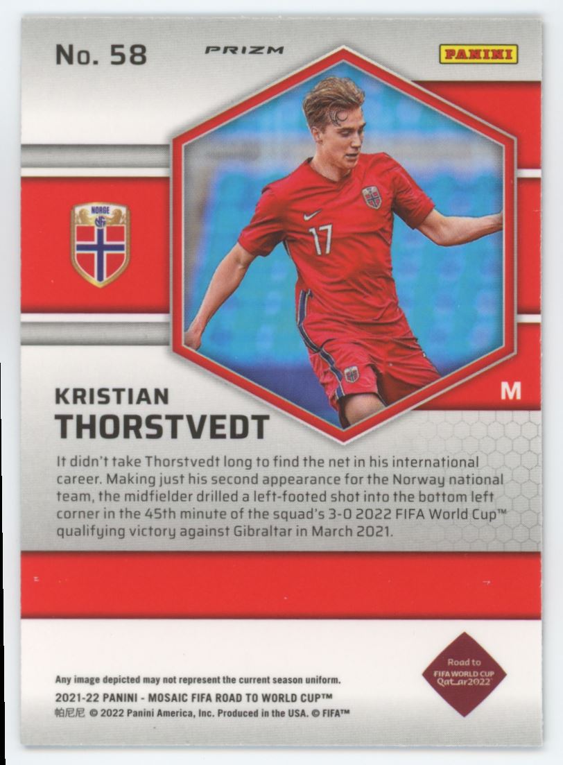 Kristian Throstvedt Red Prizm Card# 58